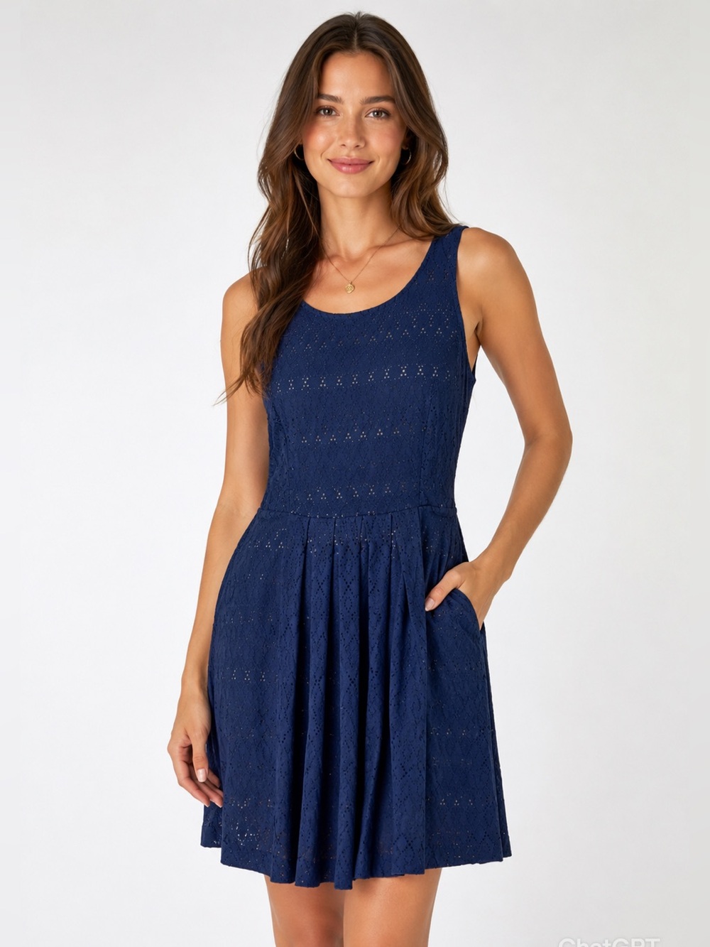 GAP Mini Dress blue & mint green with cut outs size small open back